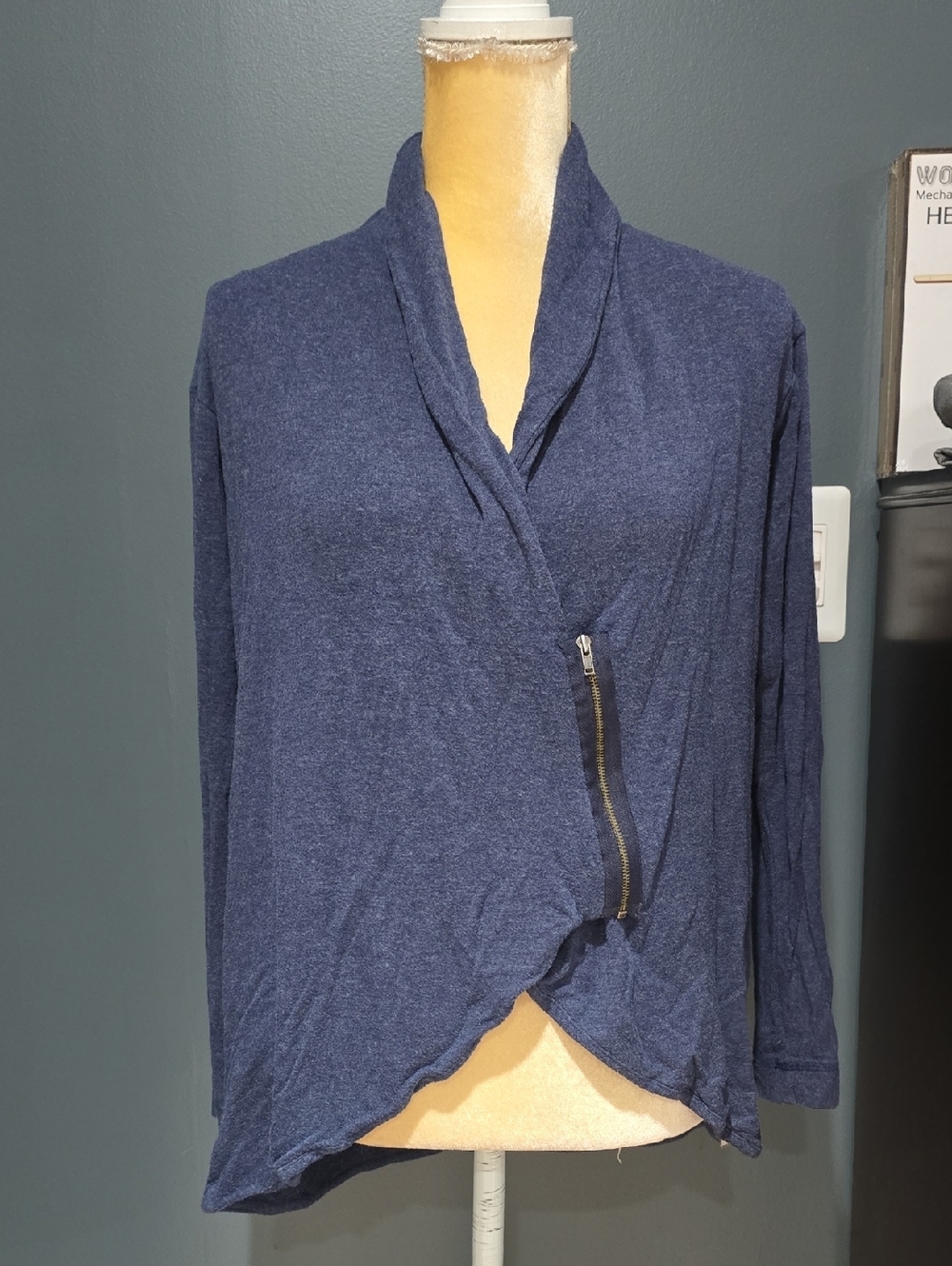 A Pea in the Pod Maternity Partial Zip Sweatshirt Cardigan SZ M